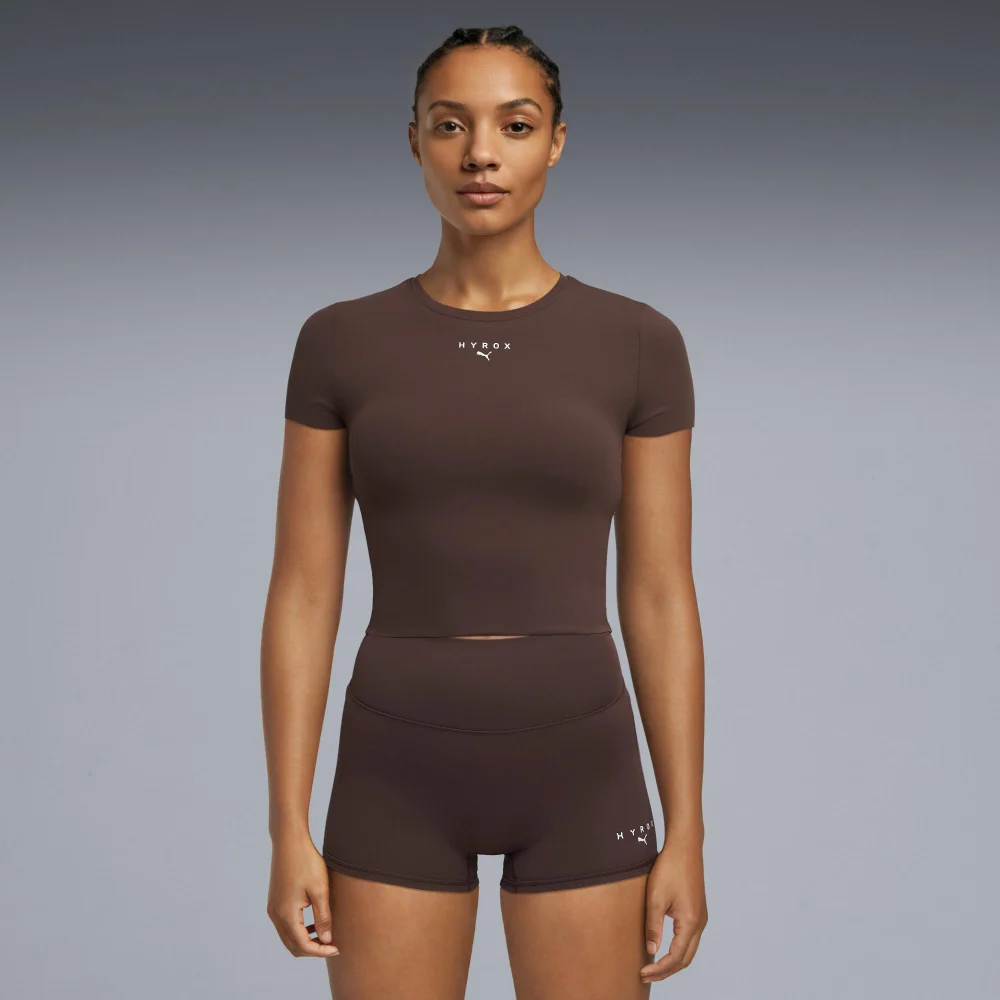 SHAPELUXE SS CROP TEE - brown - S Image 1