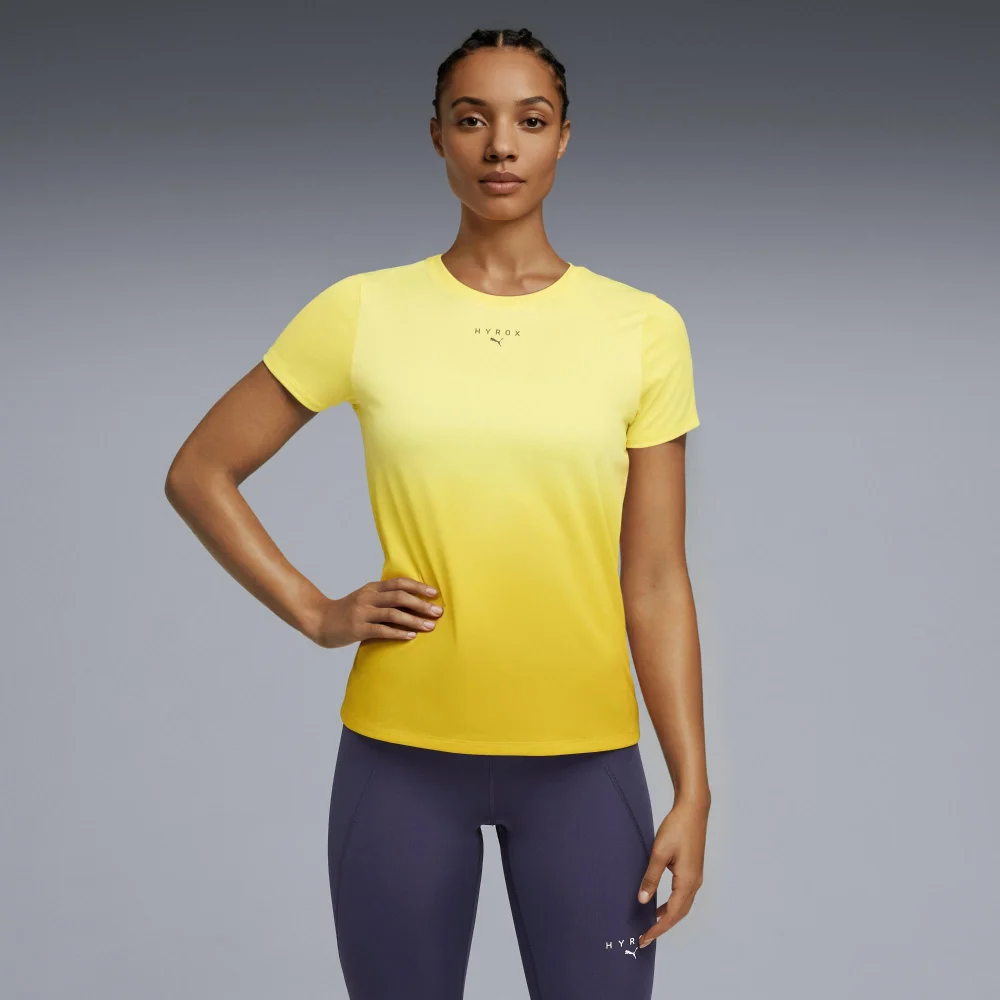 WOMEN'S POLY GRAPHIC TEE - yellow - 3XL Image 1