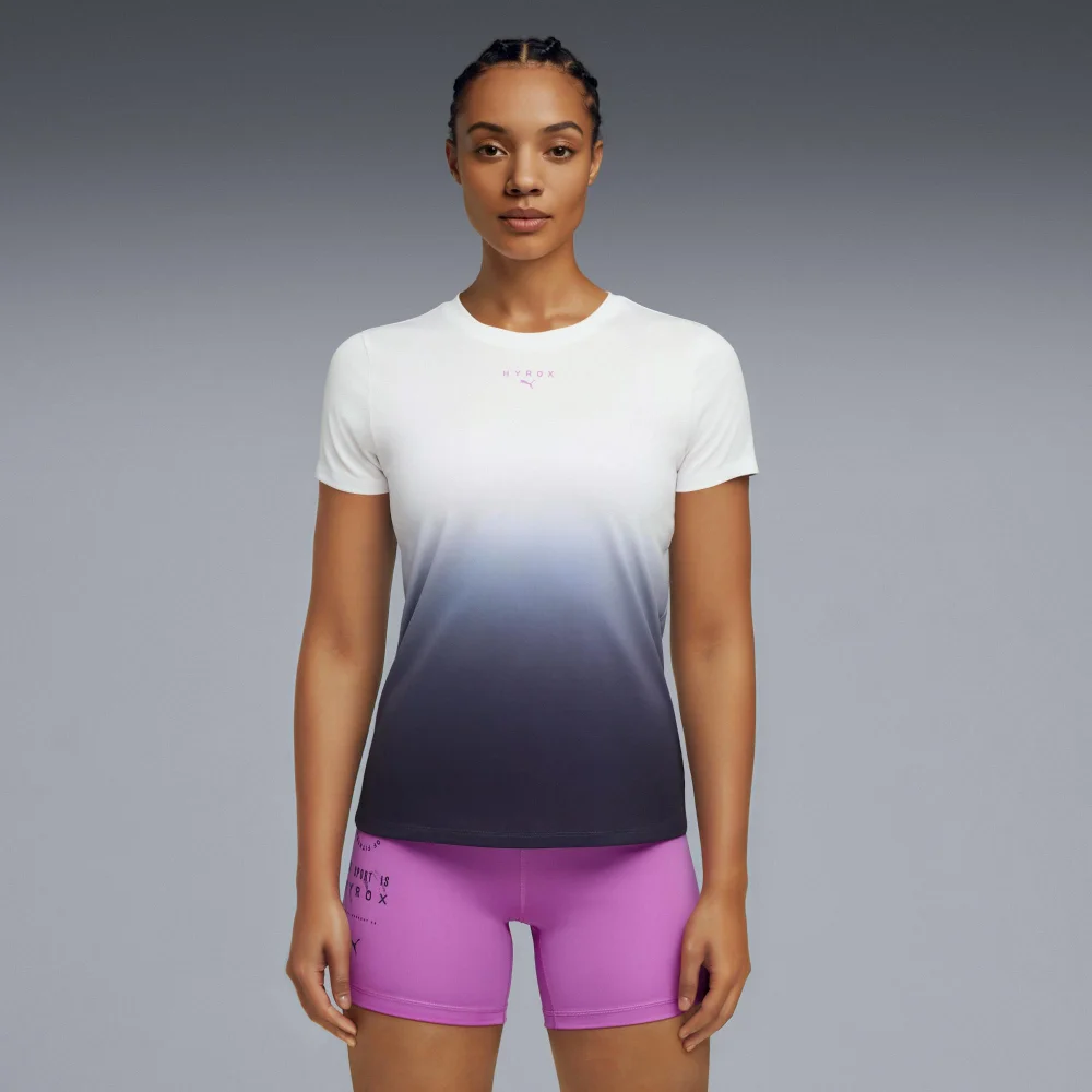 WOMEN'S POLY GRAPHIC TEE - white - S Image 1