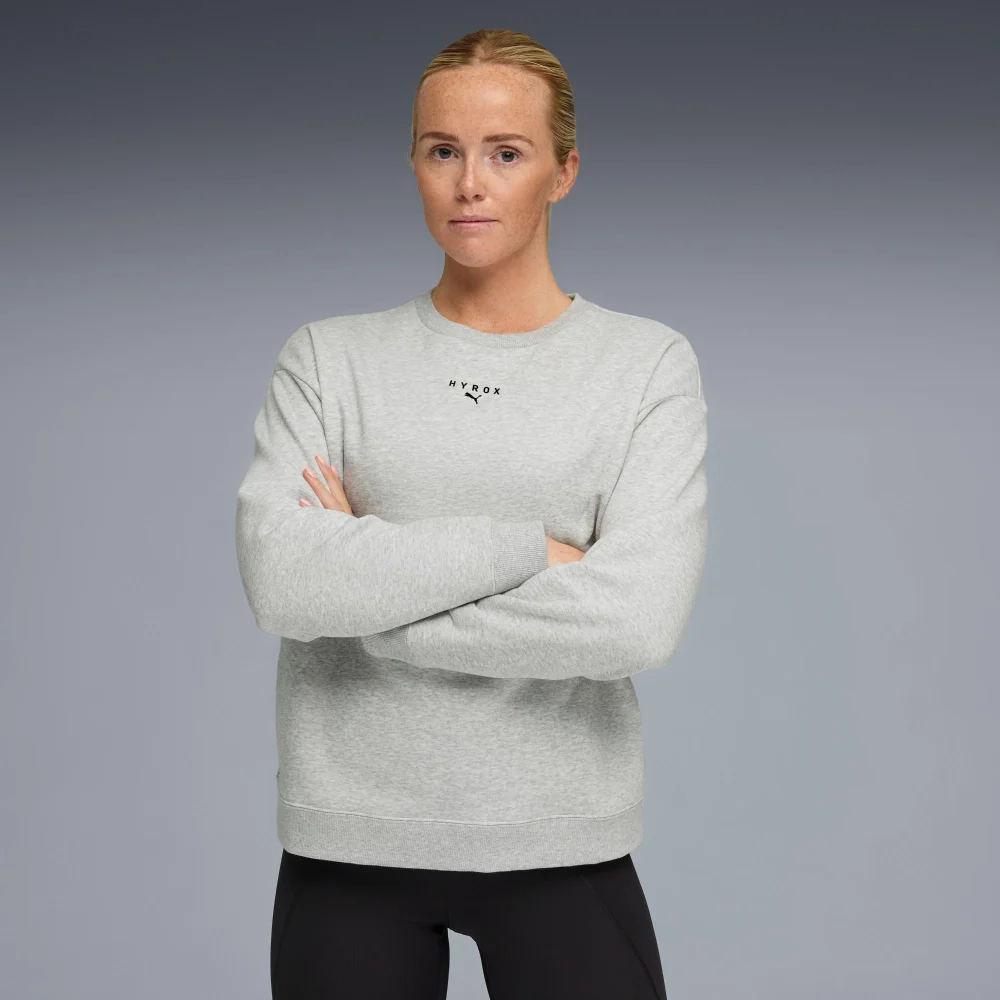 WOMEN'S HEAVYWEIGHT GRAPHIC CREWNECK - grey - L Image 1