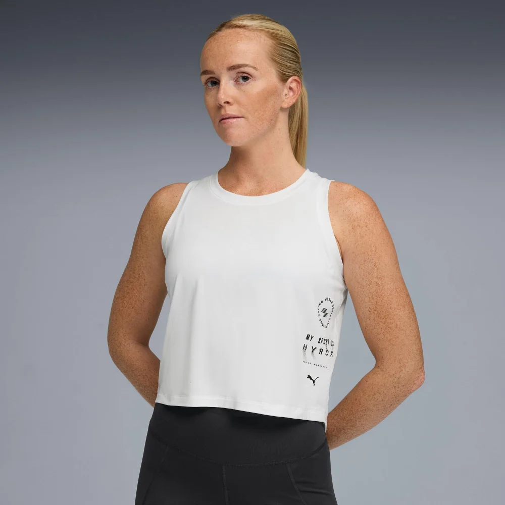 WOMEN'S CLOUDSPUN THERMOADAPT CROP TANK - white - XS Image 1