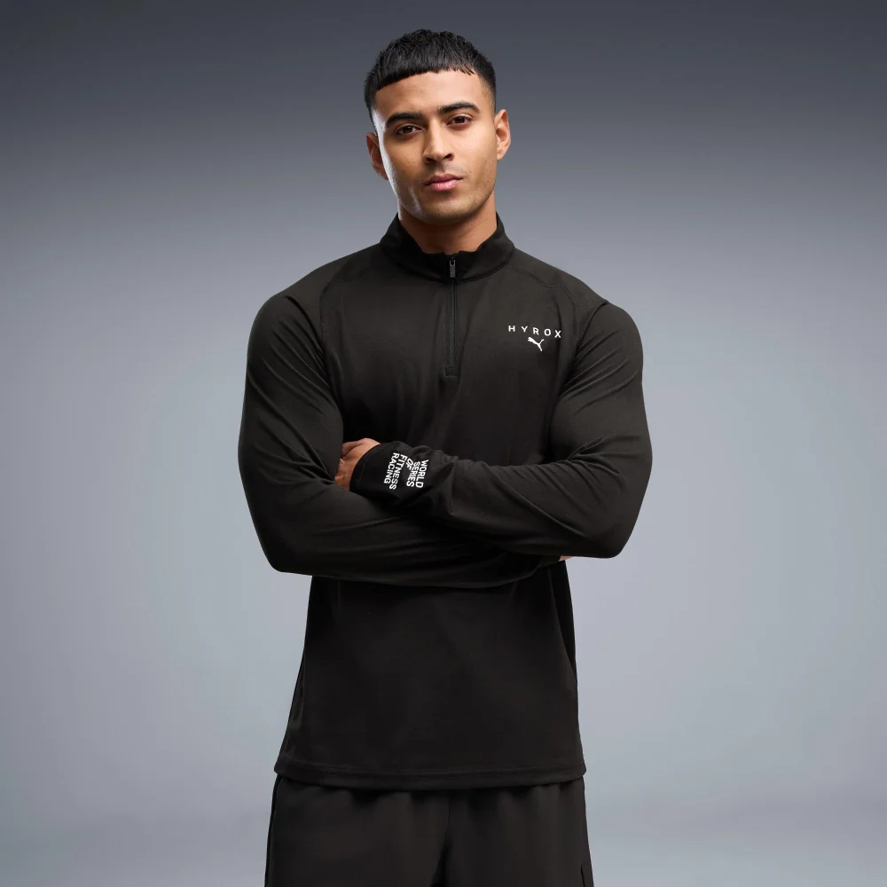 MEN'S 1/4 ZIP - black - XS Image 1