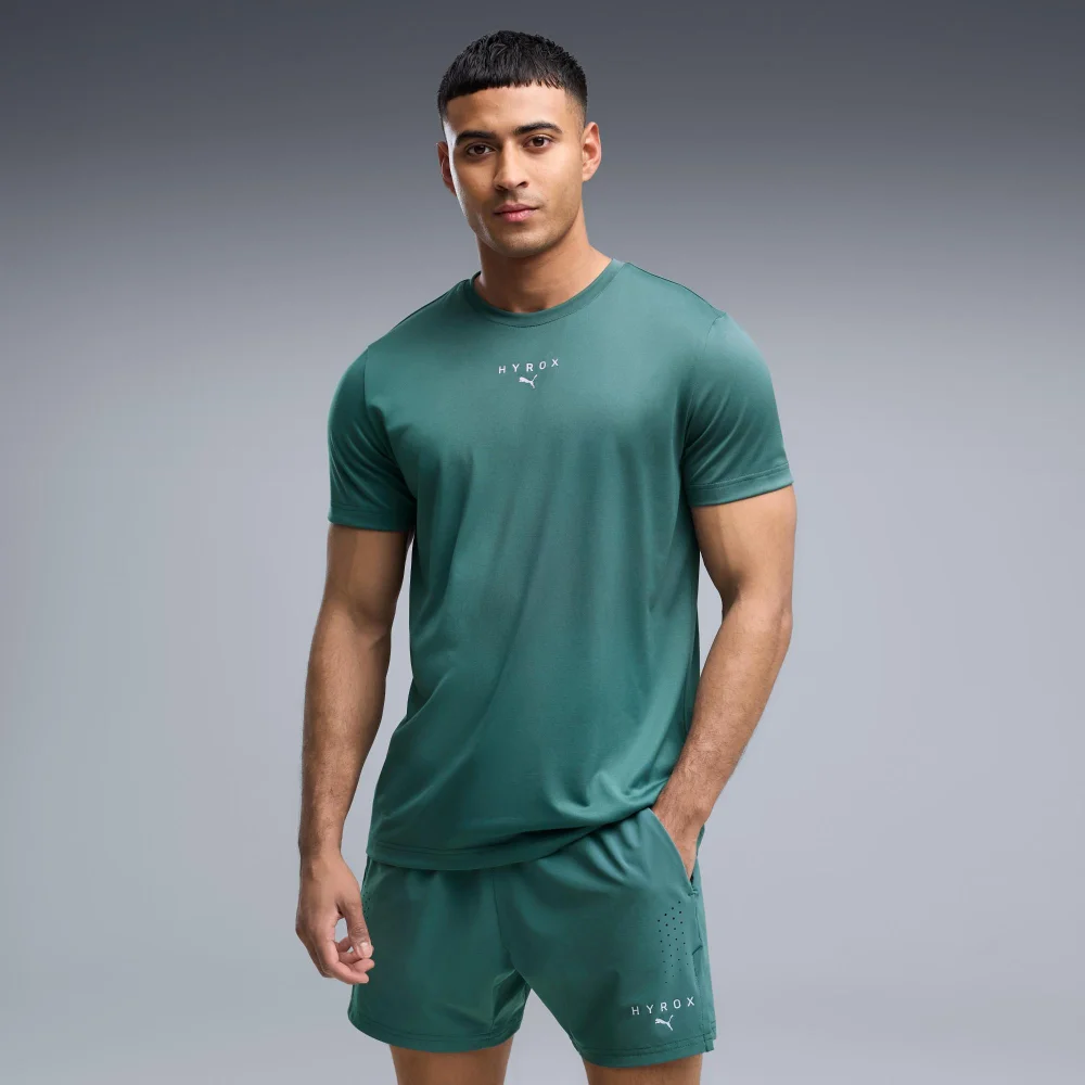 MEN'S POLY GRAPHIC TEE - green - XS Image 1